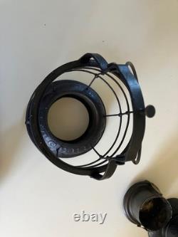 RARE ANTIQUE FITCHBURG RAILROAD LANTERN THOMPSON With FRR GLASS GLOBE ESTATE FIND