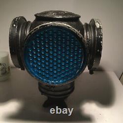 RARE Adlake Non-Sweating Railroad 4 Way Cannonball Reflex Signal Lamp Chicago