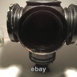 RARE Adlake Non-Sweating Railroad 4 Way Cannonball Reflex Signal Lamp Chicago