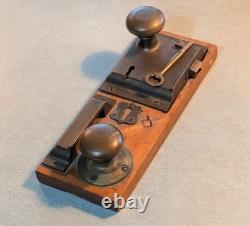 RARE Antique Adlake AT&SF Railroad Lockset Display Architectural Salvage