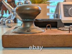 RARE Antique Adlake AT&SF Railroad Lockset Display Architectural Salvage