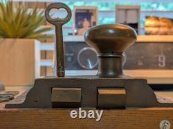 RARE Antique Adlake AT&SF Railroad Lockset Display Architectural Salvage