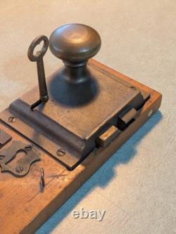 RARE Antique Adlake AT&SF Railroad Lockset Display Architectural Salvage