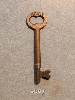 RARE Antique Adlake AT&SF Railroad Lockset Display Architectural Salvage