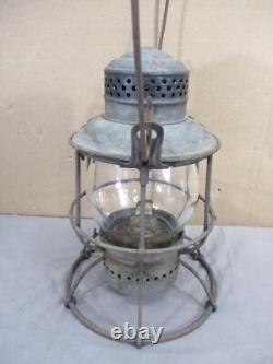 RARE Antique Armspear Railroad Lantern N. Y. N. H. &H. R. R. B. &M. R. R