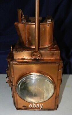RARE Antique British Railways (BR) Copper Colored Railroad Lantern VT4919