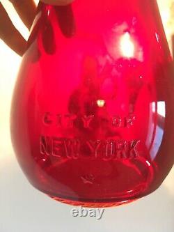 RARE! Antique Dressel Railroad Lantern POLICE Red Globe NYPD New York Complete