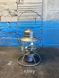 RARE HANDLAN (V. R. R.) VANDALIA VALLEY RAILROAD LANTERN WithETCHED (V. R. R) GLOBE