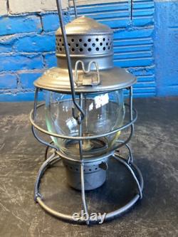 RARE HANDLAN (V. R. R.) VANDALIA VALLEY RAILROAD LANTERN WithETCHED (V. R. R) GLOBE
