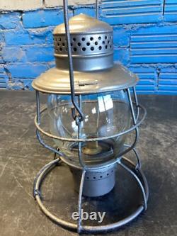 RARE HANDLAN (V. R. R.) VANDALIA VALLEY RAILROAD LANTERN WithETCHED (V. R. R) GLOBE