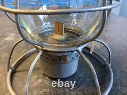 RARE HANDLAN (V. R. R.) VANDALIA VALLEY RAILROAD LANTERN WithETCHED (V. R. R) GLOBE
