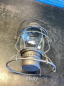 RARE HANDLAN (V. R. R.) VANDALIA VALLEY RAILROAD LANTERN WithETCHED (V. R. R) GLOBE