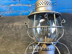 RARE HANDLAN (V. R. R.) VANDALIA VALLEY RAILROAD LANTERN WithETCHED (V. R. R) GLOBE