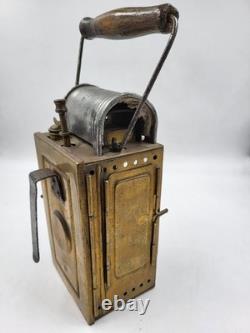 RARE VINTAGE WWII GERMAN RAILWAY SIGNAL HAND LANTERN LAMP Paul Hirsekorn