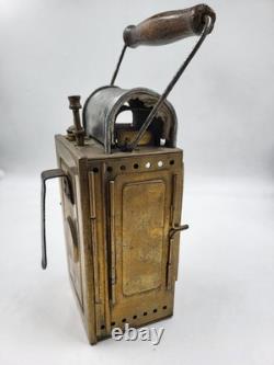 RARE VINTAGE WWII GERMAN RAILWAY SIGNAL HAND LANTERN LAMP Paul Hirsekorn