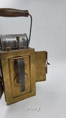 RARE VINTAGE WWII GERMAN RAILWAY SIGNAL HAND LANTERN LAMP Paul Hirsekorn