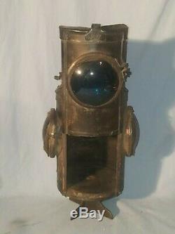 RARE Vintage DRESSEL 4 Lens Railroad Kerosene Lantern Lamp, with Extra Lens