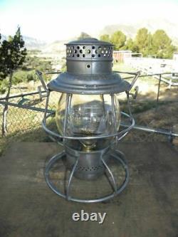 ROCK ISLAND LINES RAILROAD LANTERN Clear Cast Globe