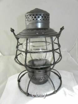 ROCK ISLAND LINES RAILROAD LANTERN Clear Cast Globe