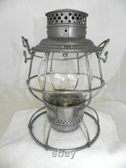 ROCK ISLAND LINES RAILROAD LANTERN Clear Cast Globe