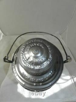 ROCK ISLAND LINES RAILROAD LANTERN Clear Cast Globe