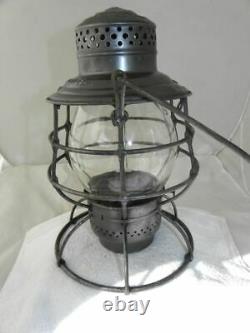 ROCK ISLAND LINES RAILROAD LANTERN Clear Cast Globe