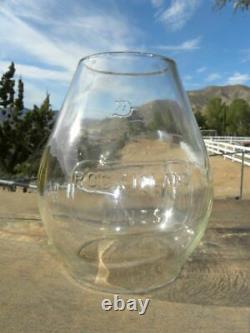 ROCK ISLAND LINES RAILROAD LANTERN Clear Cast Globe