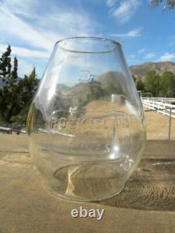 ROCK ISLAND LINES RAILROAD LANTERN Clear Cast Globe