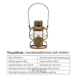 Railroad Camping Lantern Outdoor Lights Emotion Vintage Kerosene Oil Lamp New