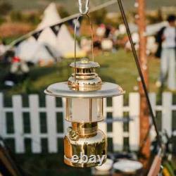 Railroad LED LanternRechargeable & Battery Operated Brass Camping Lantern