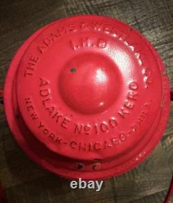 Railroad Lantern Adlake # 100 Indiana Harbor Belt Painted Red Clear Globe
