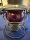 Railroad Lantern Adlake Kero Wabash Railroad Red Etched Globe