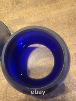 Railroad Lantern BR- Corning Cobalt Blue Globe- Adams And Westlake