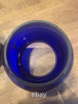 Railroad Lantern BR- Corning Cobalt Blue Globe- Adams And Westlake