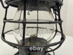 Railroad Lantern C. St. P. M&O Ry Adlake Tall Globe With C&NW Ry Cast Globe