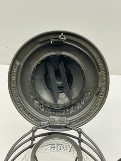 Railroad Lantern C. St. P. M&O Ry Adlake Tall Globe With C&NW Ry Cast Globe