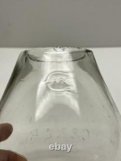 Railroad Lantern C. St. P. M&O Ry Adlake Tall Globe With C&NW Ry Cast Globe