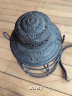 Railroad Lantern CM&St. P. Ry Chicago Adams & Westlake