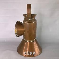 Railroad Lantern Copper Caboose Train Carriage Lamp Railroadiana Vintage Decor