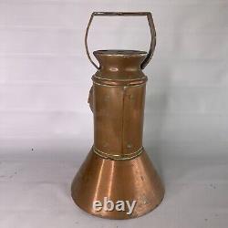 Railroad Lantern Copper Caboose Train Carriage Lamp Railroadiana Vintage Decor