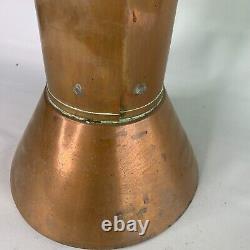 Railroad Lantern Copper Caboose Train Carriage Lamp Railroadiana Vintage Decor