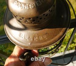 Railroad Lantern DW&P Ry Duluth Winnipeg & Pacific Star Headlight Co. Red Globe