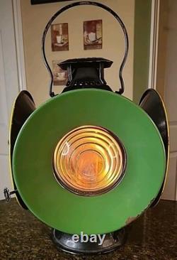 Railroad Lantern Vintage Adlake Style Switch 4 Way Signal ELECTRIFIED Nice