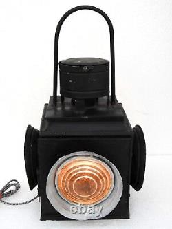 Railroad Lantern Vintage Light Electric Antique Lamp Switch 4 Way Signal Indian