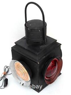 Railroad Lantern Vintage Light Electric Antique Lamp Switch 4 Way Signal Indian