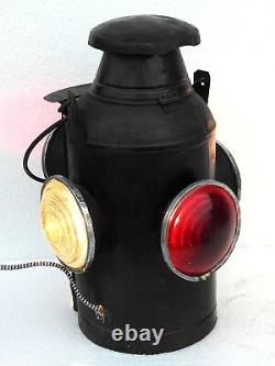 Railroad Lantern Vintage Light Electric Antique Lamp Switch 4 Way Signal Indian