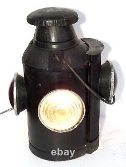 Railroad Lantern Vintage Light Electric Antique Lamp Switch 4 Way Signal Indian