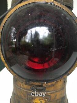 Railroad Lantern, Vintage PRR, Arlington, NJ, RARE, COMPLETE withOil Reservoir&Wick