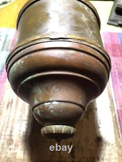 Railroad Oil Kerosene Wall Lamp Brass Copper Williams Page WP Co Ca. 1900 Glass
