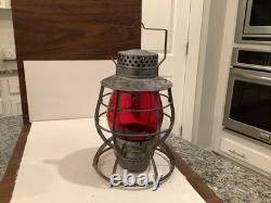 Railroad Red Globe Dietz Railway Lantern New York Globe And Lantern Dietz